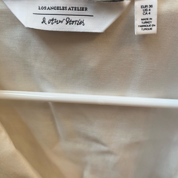 & Other Stories White Viscose Top - Picture 4 of 5
